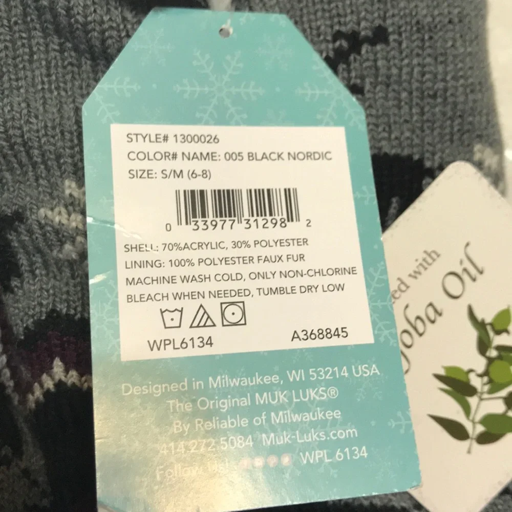 2 pair Muk Luk cozy socks